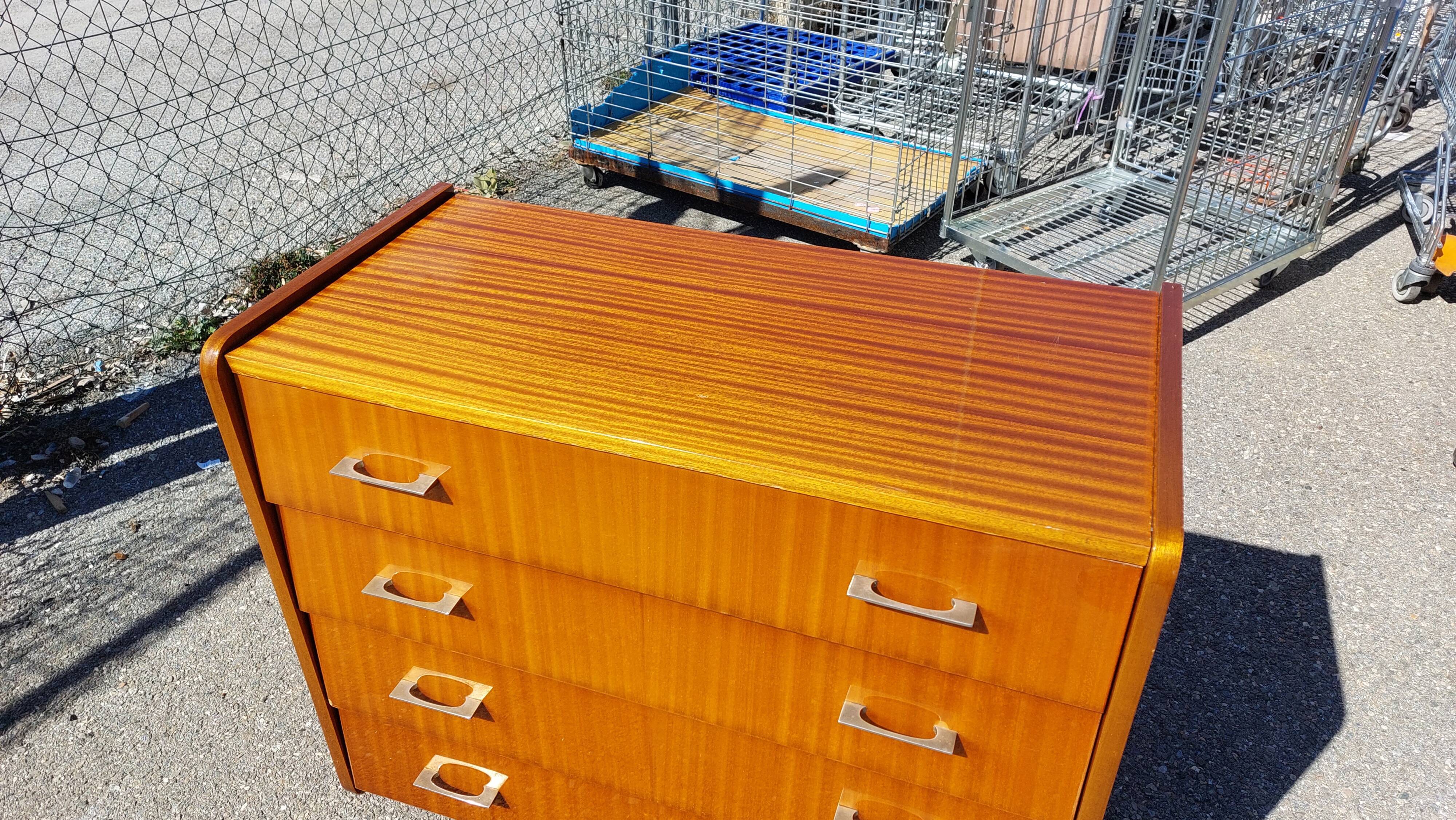 Vintage chest of drawers 60s 4 drawers