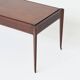 Table basse italienne de style Vittorio Dassi en acajou, Italie, 1960