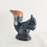 Set of a fish vase and an Alpho squirrel vase