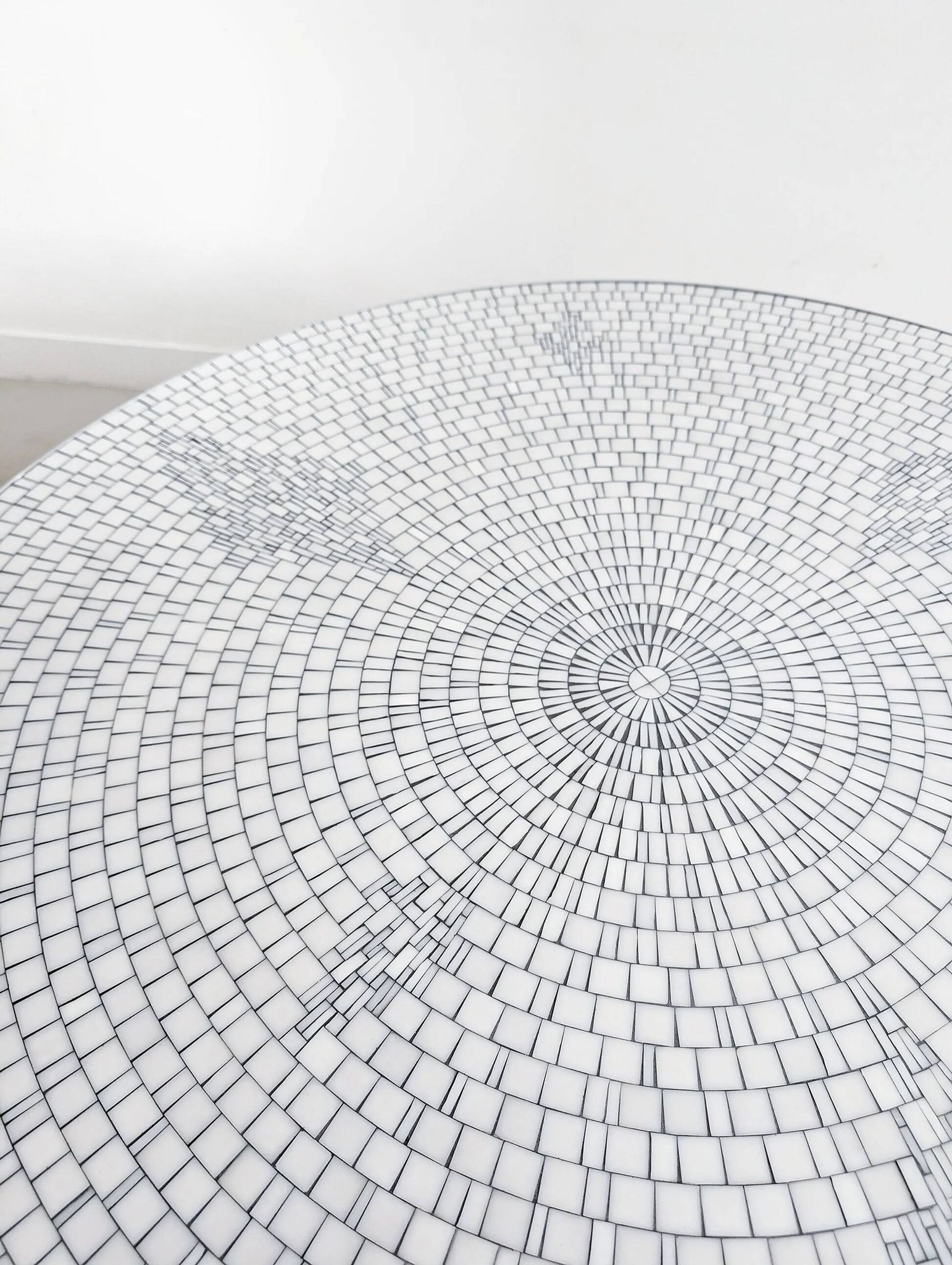 Table basse en mosaïque de Berthold Müller Oerlinghausen 1960