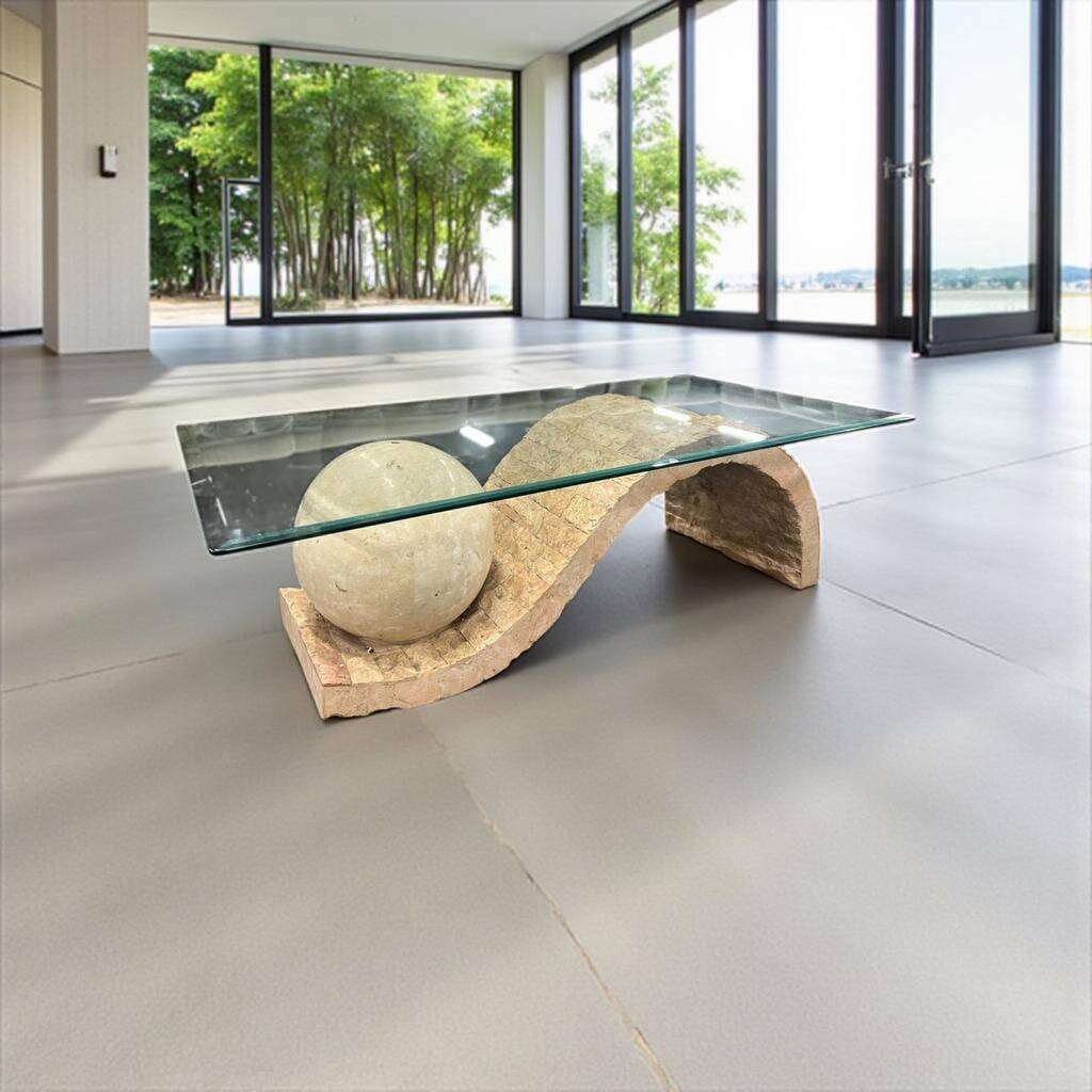 Vintage Magnussen Ponte Stone Coffee Table