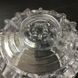 Moulded glass pendant lamp, 70s