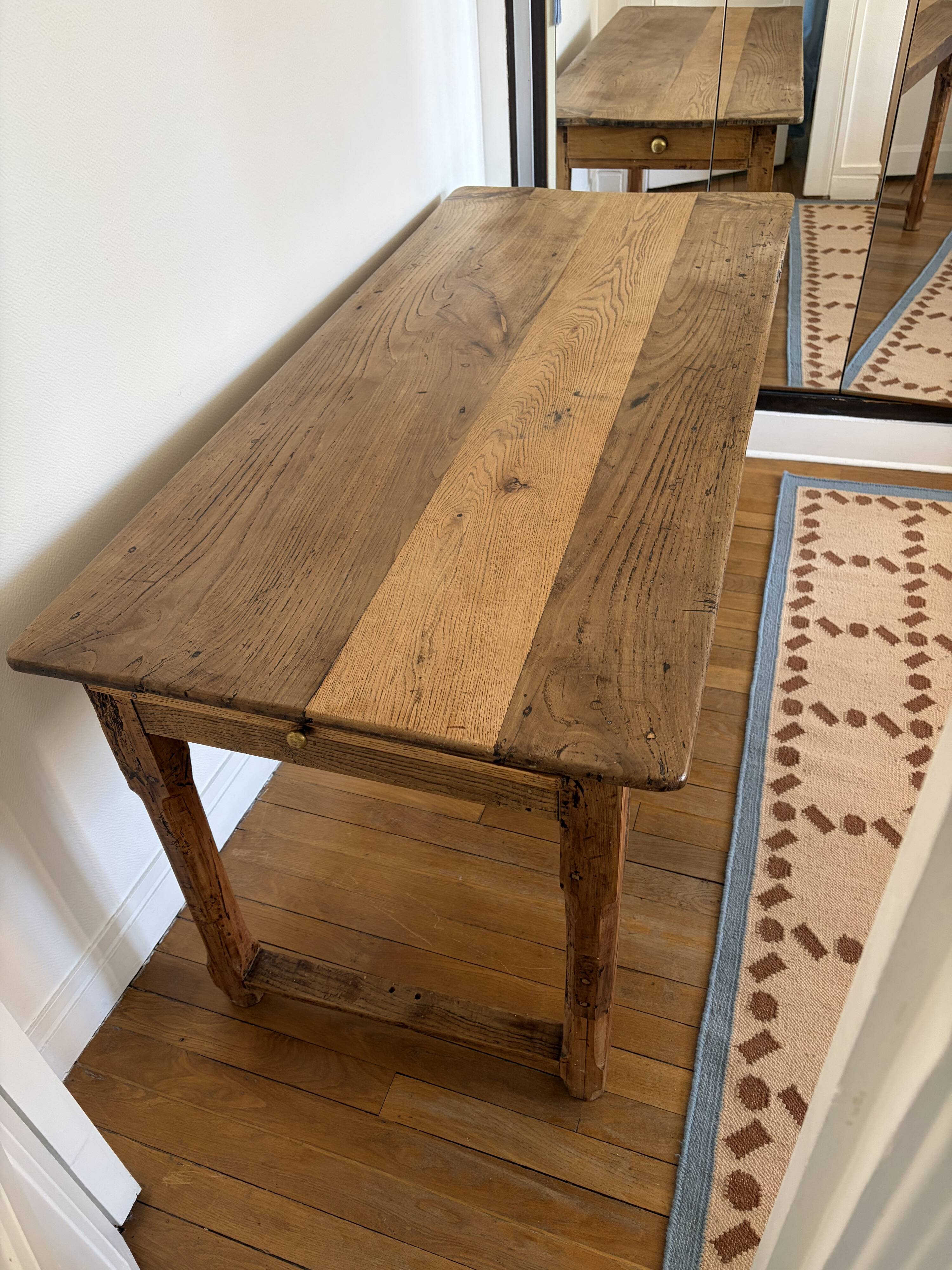 Table de ferme ancienne en chêne massif