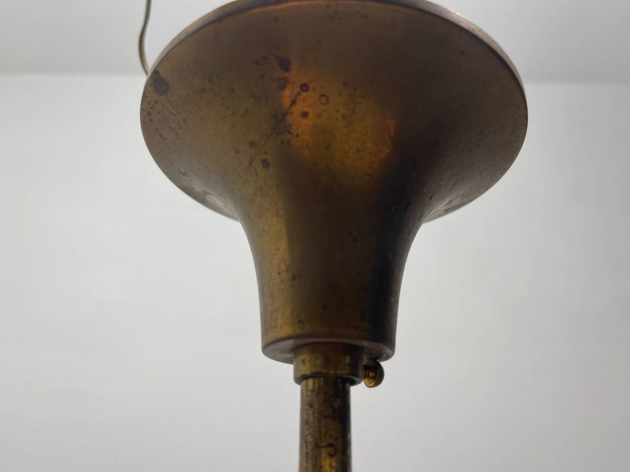 Suspension vintage en verre de Murano 1950