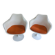 Paire de fauteuils pivotants Tulip Knoll Saarinen