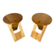 Pair of Folding Stools SUZY Design Adrian Reed Style Roger Tallon Bo