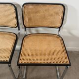 Four Marcel Breuer Cesca chairs Made in Italy