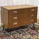 Commode 3 tiroirs GPlan en teck des années 1970 avec pieds compas