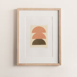 Painting on paper, dated and signed without frame