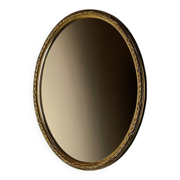 Miroir en laiton, Italie, années 1950