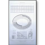 Printed in 1851, Arena of Nîmes.