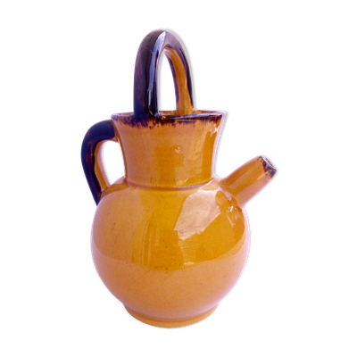 Gargoulette cruche céramique ocre