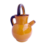 Ochre ceramic jug gargoulette