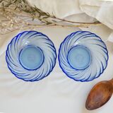 Set of 2 small Duralex blue bowls