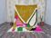 Traditional pure natural wool Berber rug size 100 x 200 cm