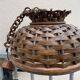 Pair of rattan ceiling lights