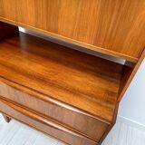 Secrétaire en noyer par Franz Ehrlich pour Hellerau, années 1950