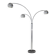 Lampadaire à 3 bras en métal chromé, années 1970