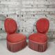 Pair of toad armchairs