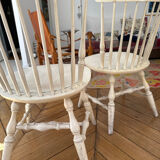 Paire de chaises en bois