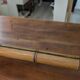 Vintage wooden mirror with bamboo imitation 102 x 75 cm – Exotic spirit