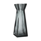 Vase en verre gris foncé 30cm