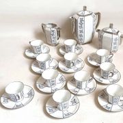 Art Deco coffee service 14 pieces
