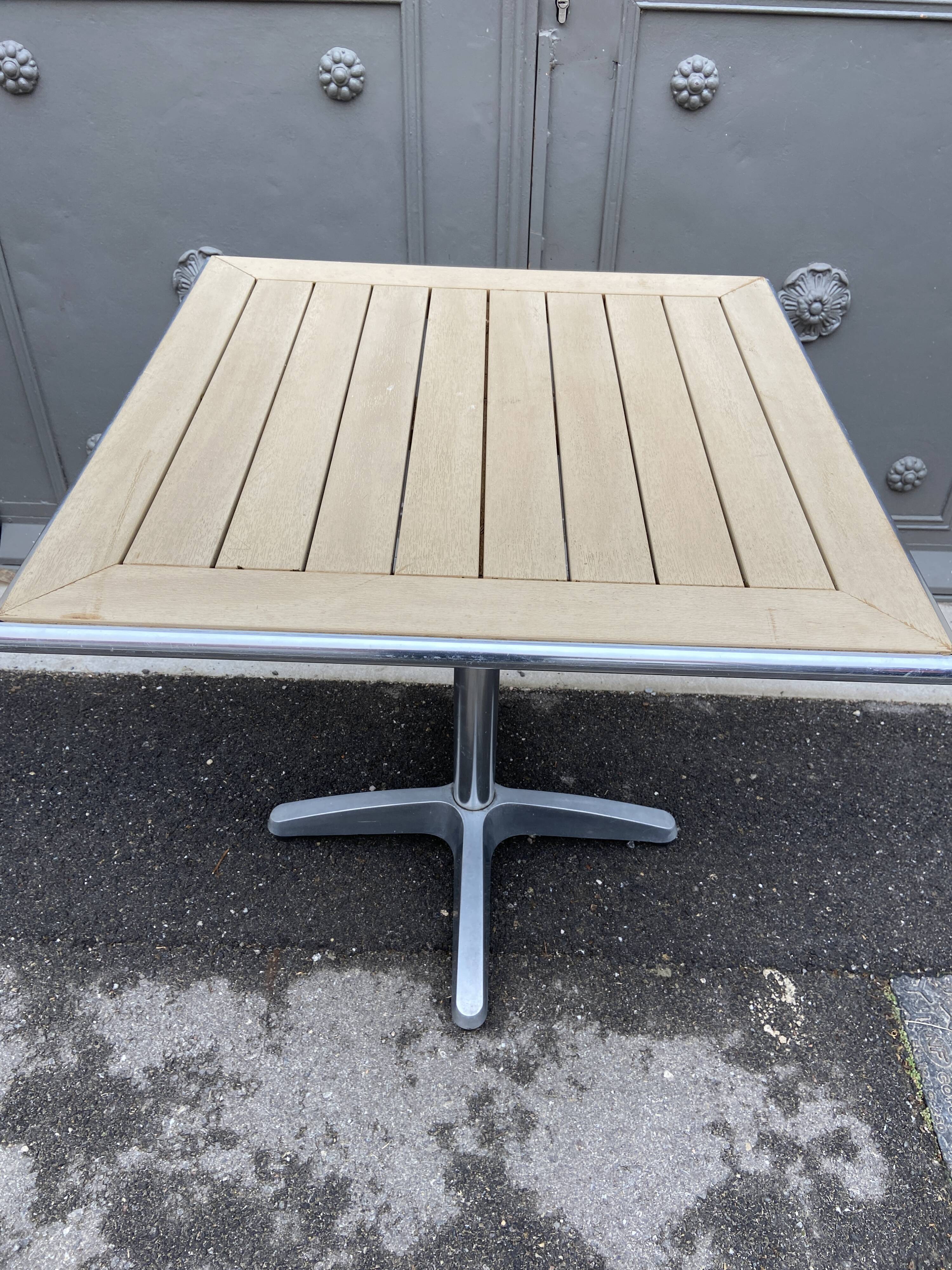 Guéridon table de terrasse bistrot vintage