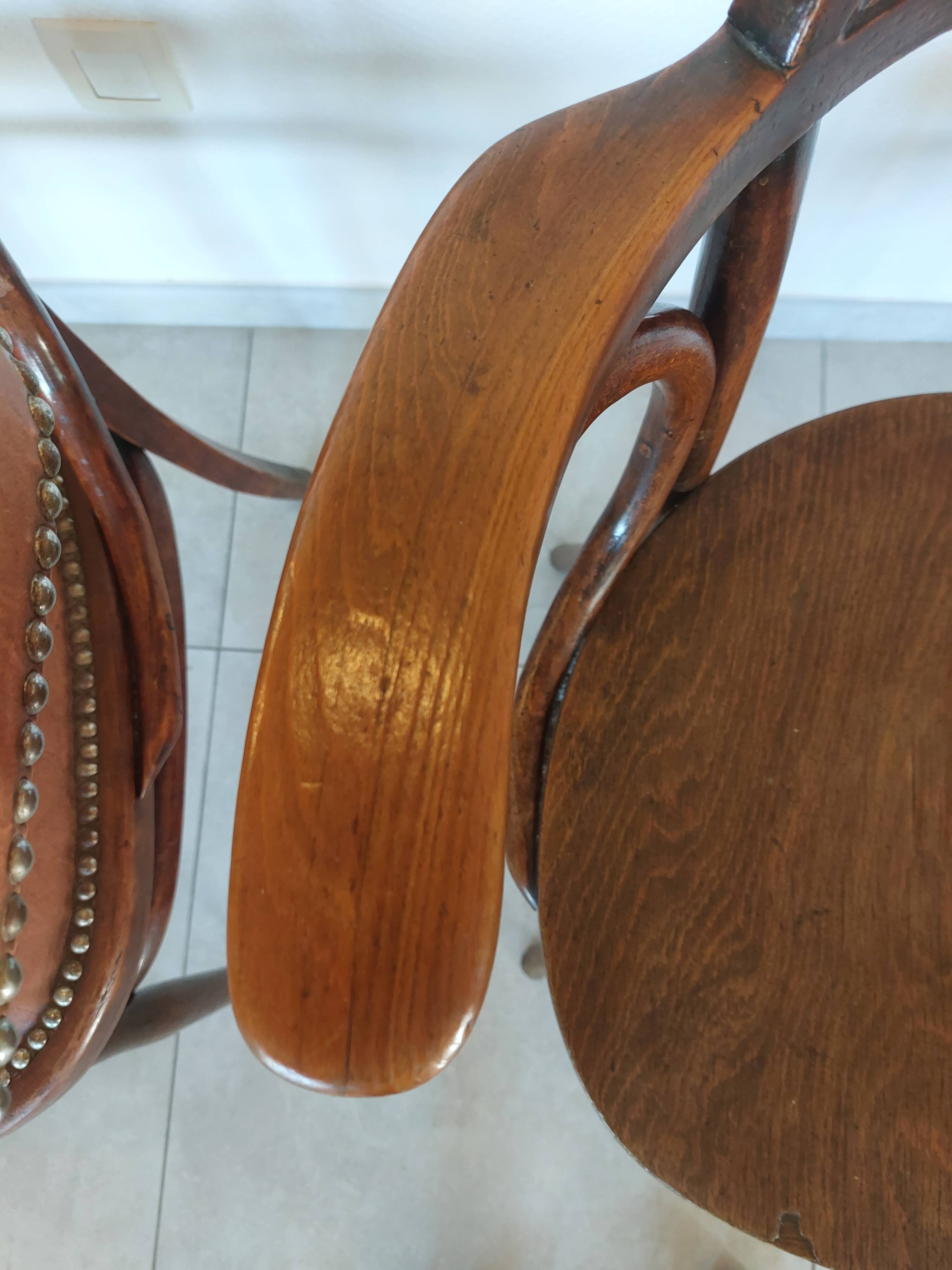 2 vintage Thonet armchairs