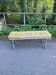 Banc cuir et métal individuel design