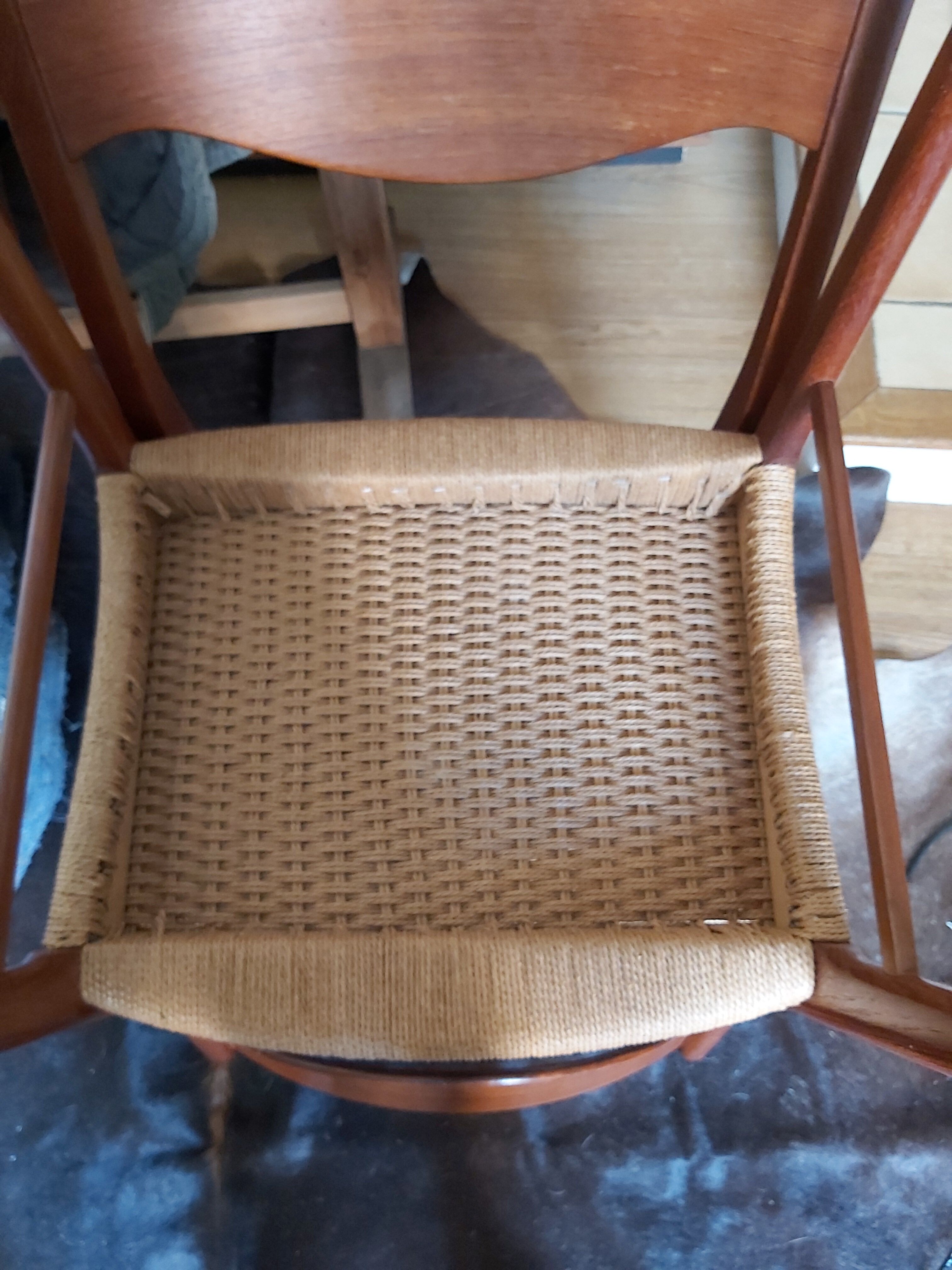 Series of 4 chairs by Bender Madsen and Ejner Larsen for Stølefabrik
