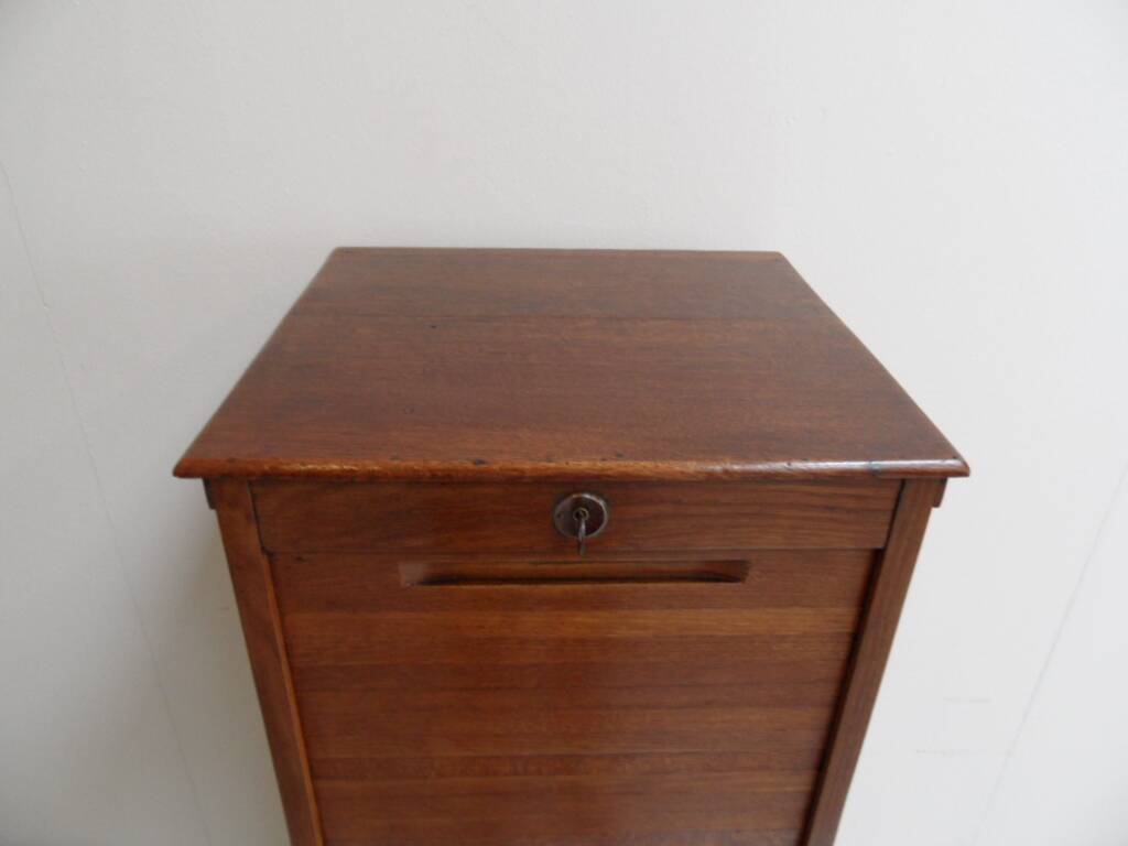 Vintage filing cabinet with roller shutter