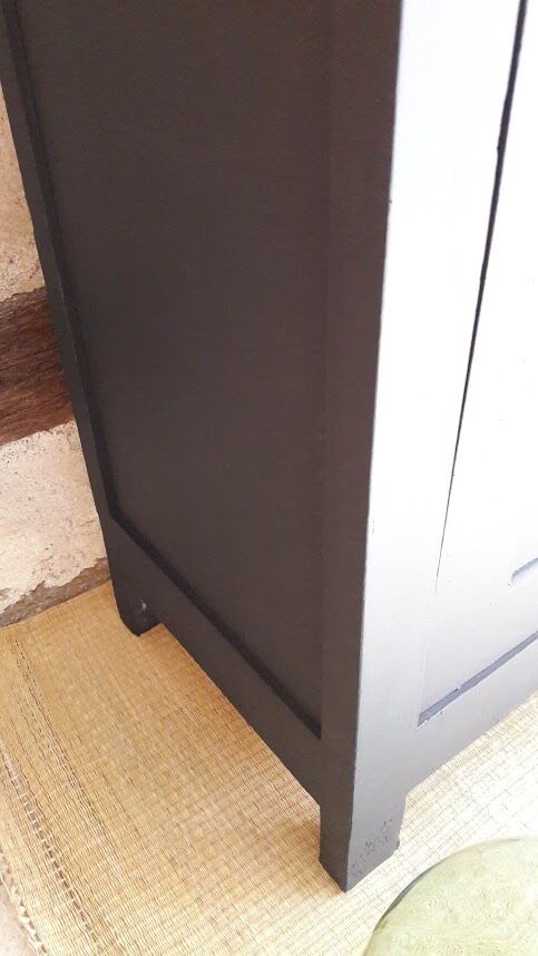 Matte black Paris wardrobe