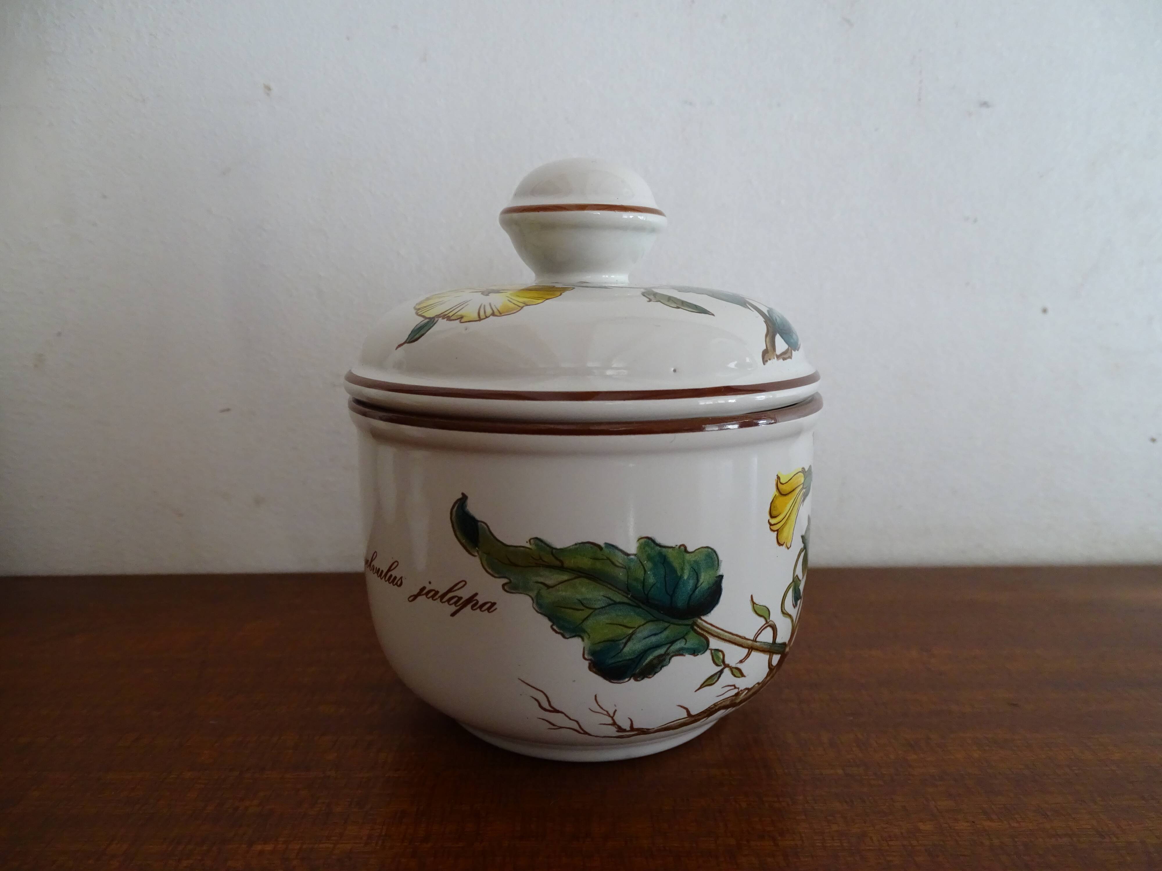 Villeroy & Boch set Huilier - vinaigrier - mustard maker signed Botanica