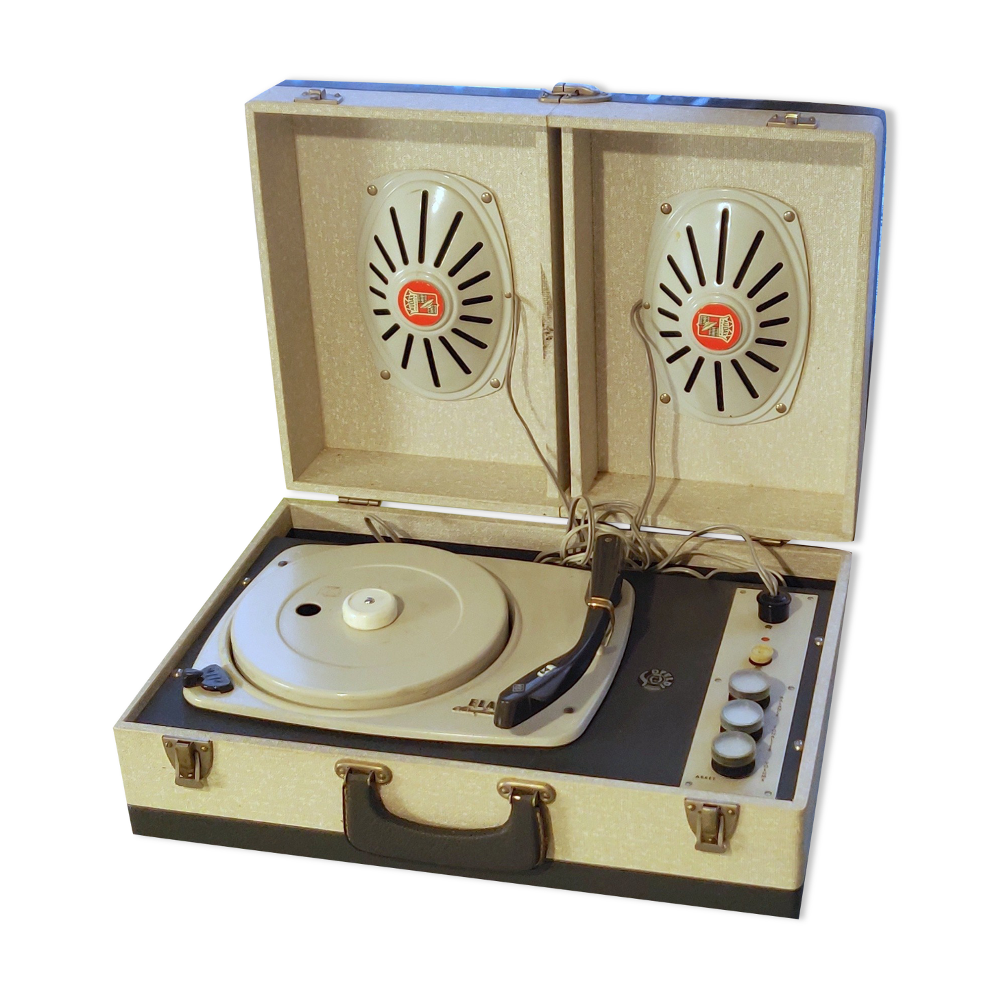 Tourne disque valise Gramophone Elac Miraphon 120