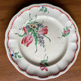 Set of 5 earthenware plates from Luneville