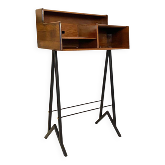 Mid Century Modern Vintage Wood Console Table, FIMSA Italy, 1960s