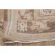 Vintage Turkish Hand-Knotted Wool Cotton Brown Area Rug 69x71