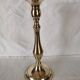 3 Old candle holders in solid golden brass