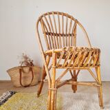 Vintage Hardy rattan bistro chair