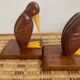 Wooden and bakelite bookends