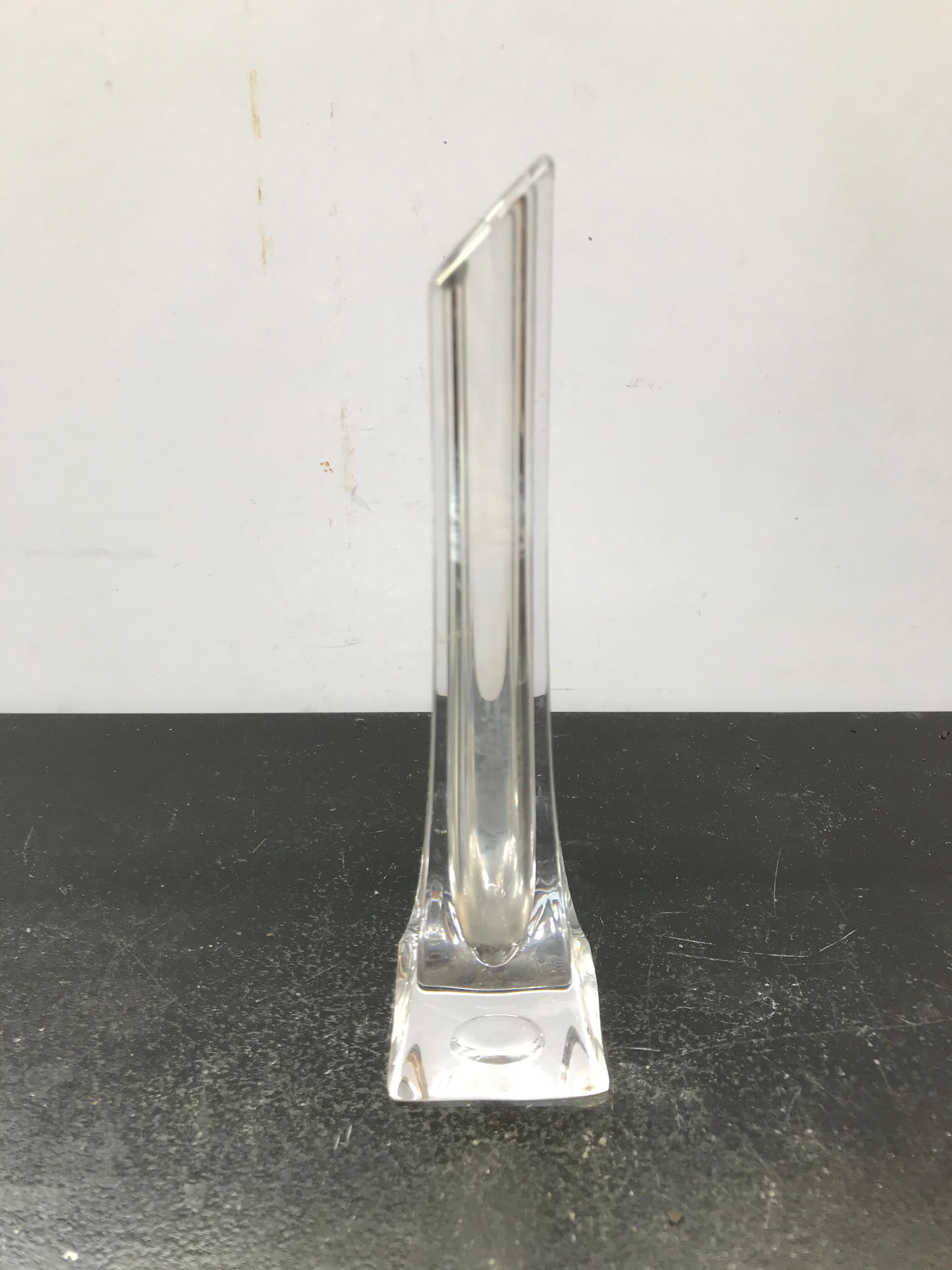 Former vase soliflore in crystal made in France vintage