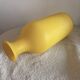 Vintage Hand-Blown Yellow Frosted Satin Glass Apothecary Vase - 1970s