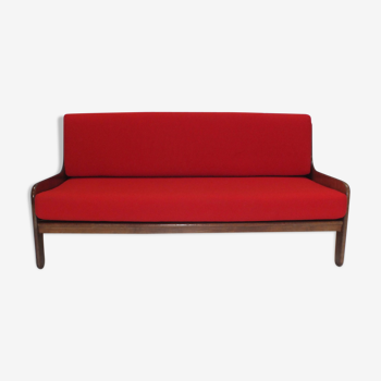 Baronet rosewood 2-seater sofa by Marco Zanuso for Arflex Italy 1964