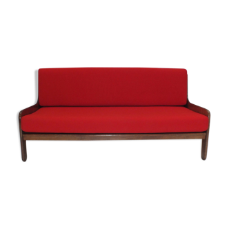 Baronet rosewood 2-seater sofa by Marco Zanuso for Arflex Italy 1964