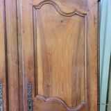 Double old wardrobe doors in walnut from around 1900.