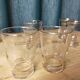 Lot de 9 verres anciens avec filet doré