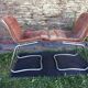 Pair of vintage armchairs in chrome tubular steel