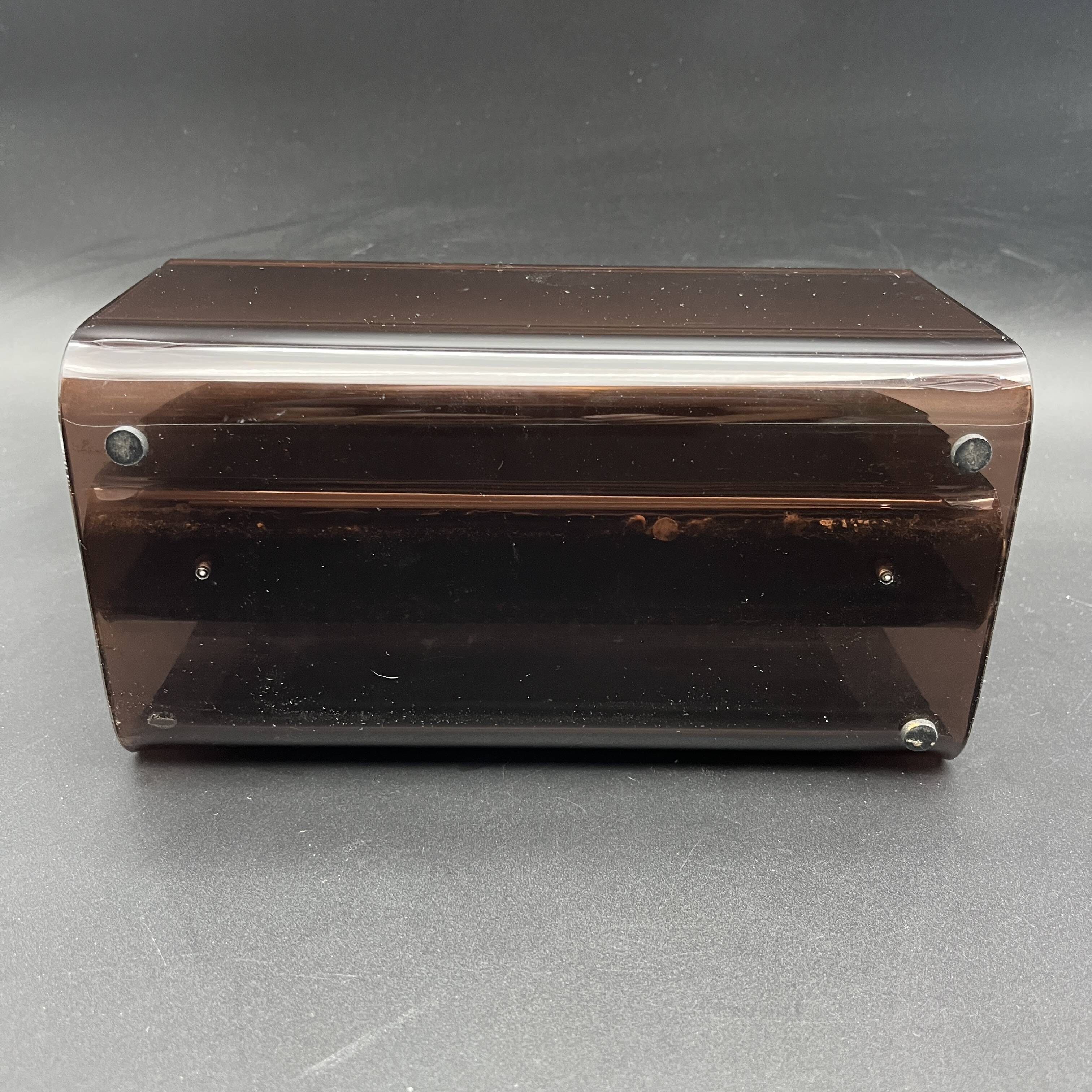 Mail sorter range in smoked altuglass plexiglass ORTF vintage DLG Dumas logo
