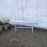Grey farm bench